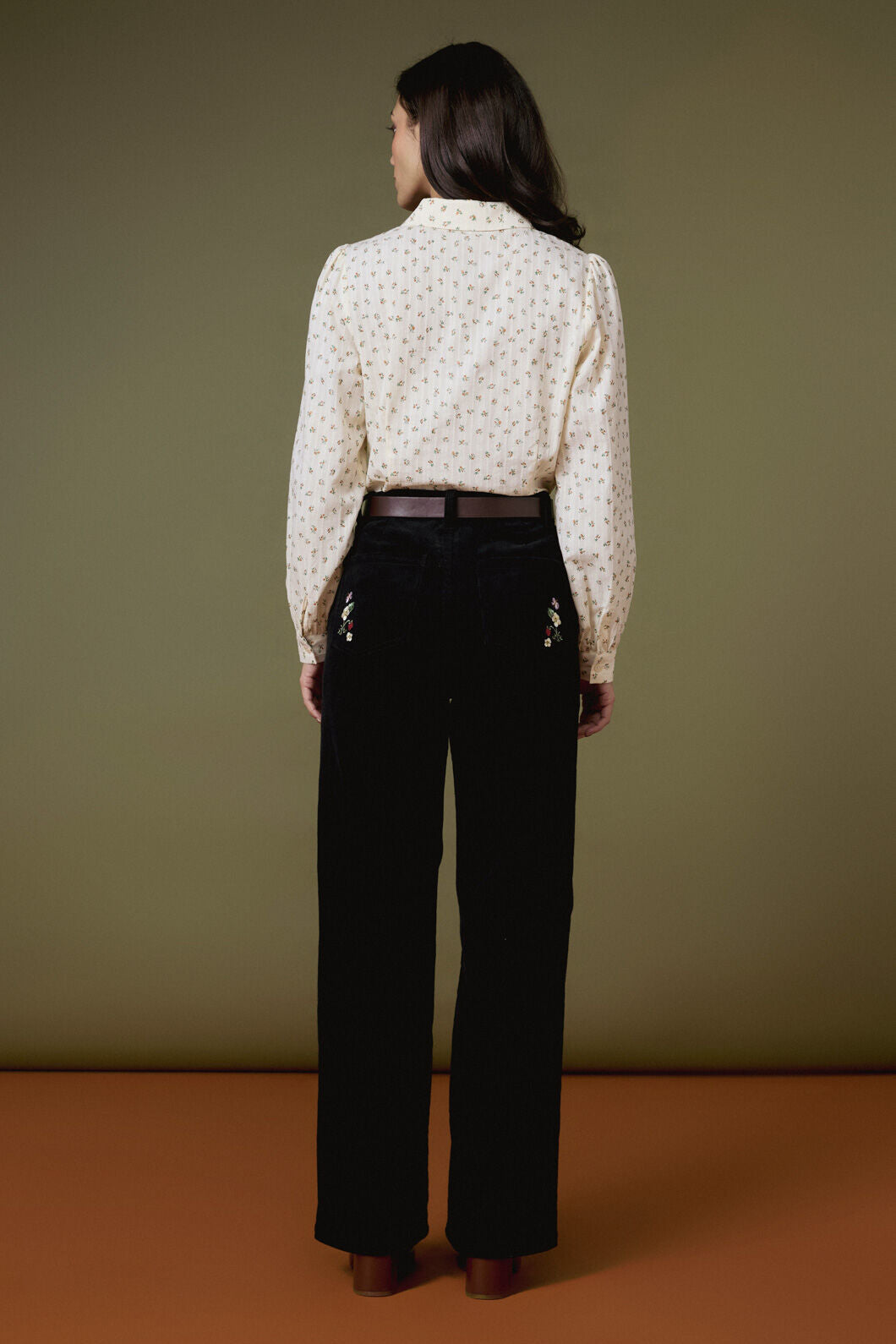 Princess Highway - Lana Ditsy Floral Blouse - cream-toffee