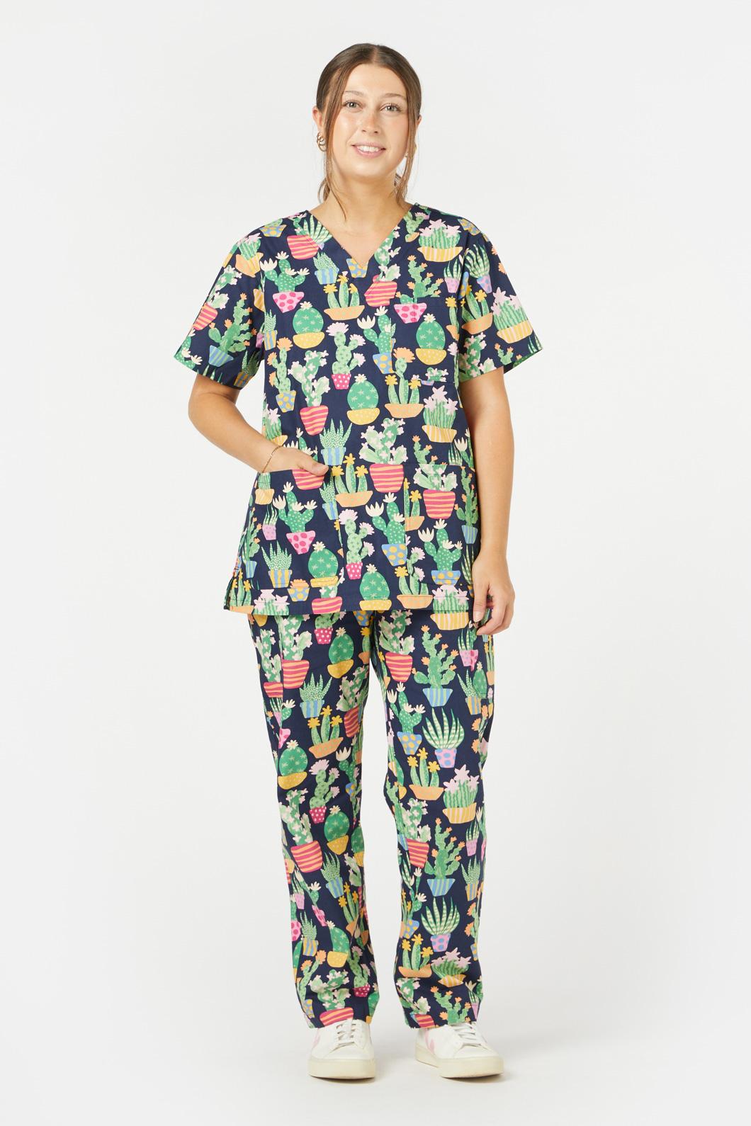 Princess Highway - Cactus Scrub Set - navy