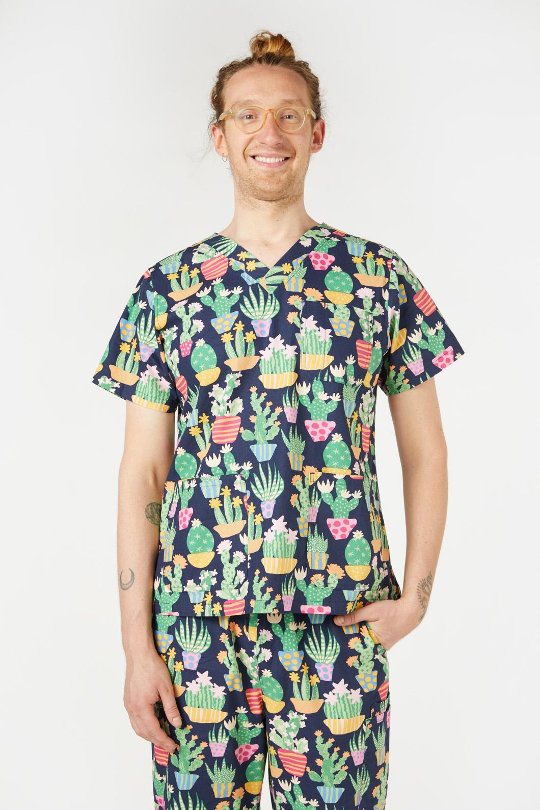 Princess Highway - Cactus Scrub Set - navy