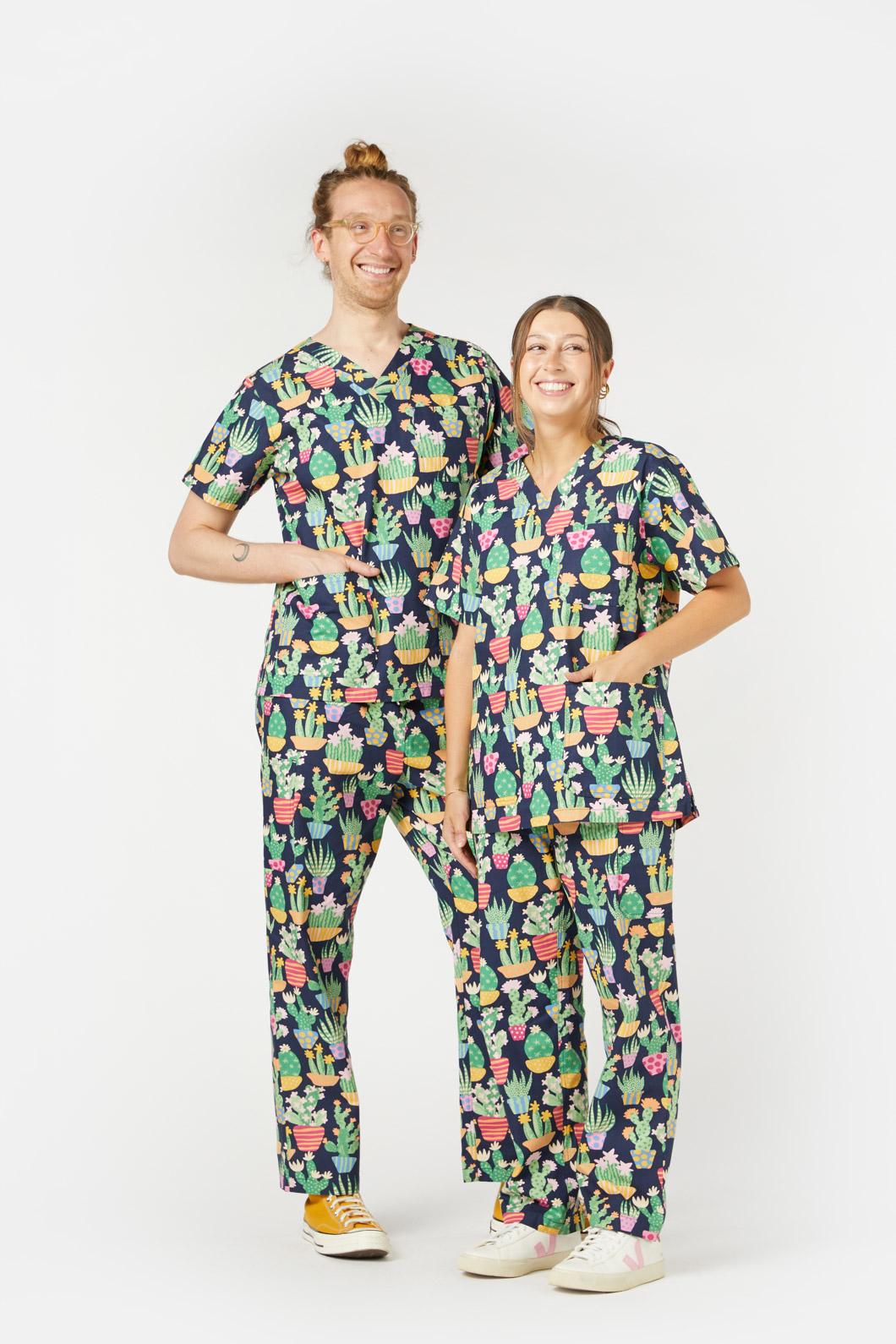 Princess Highway - Cactus Scrub Set - navy