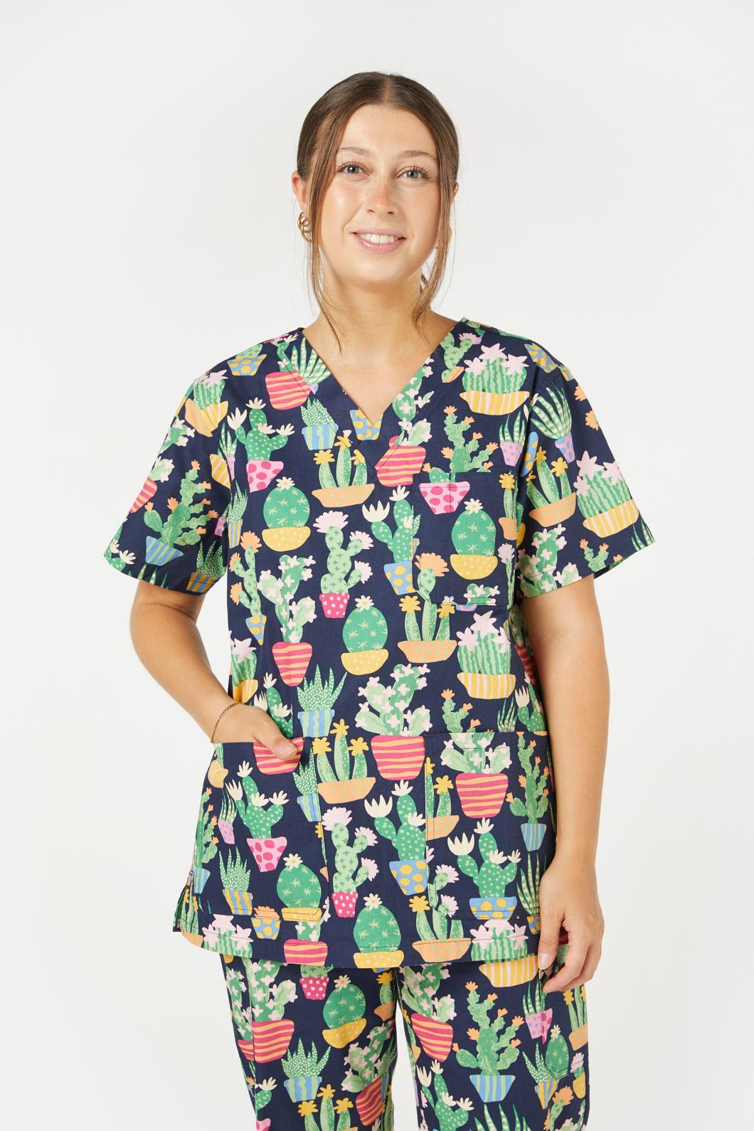 Princess Highway - Cactus Scrub Set - navy