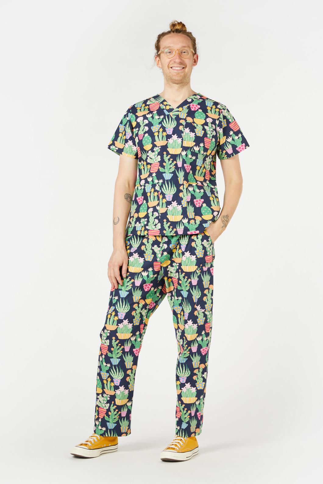Princess Highway - Cactus Scrub Set - navy