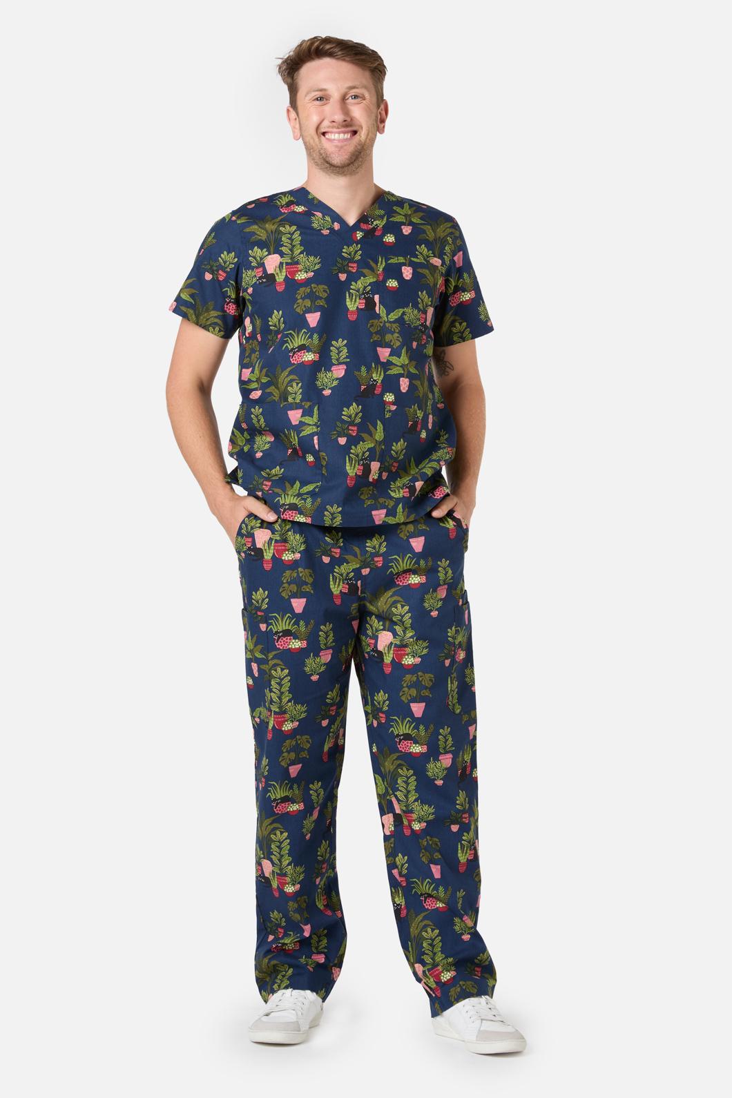 Love Scrubs - House Cat Scrub Set - navy