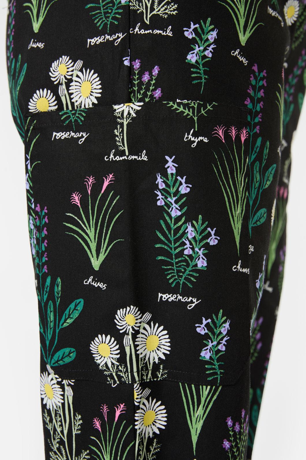 Love Scrubs - Herb Garden Scrub Set - black