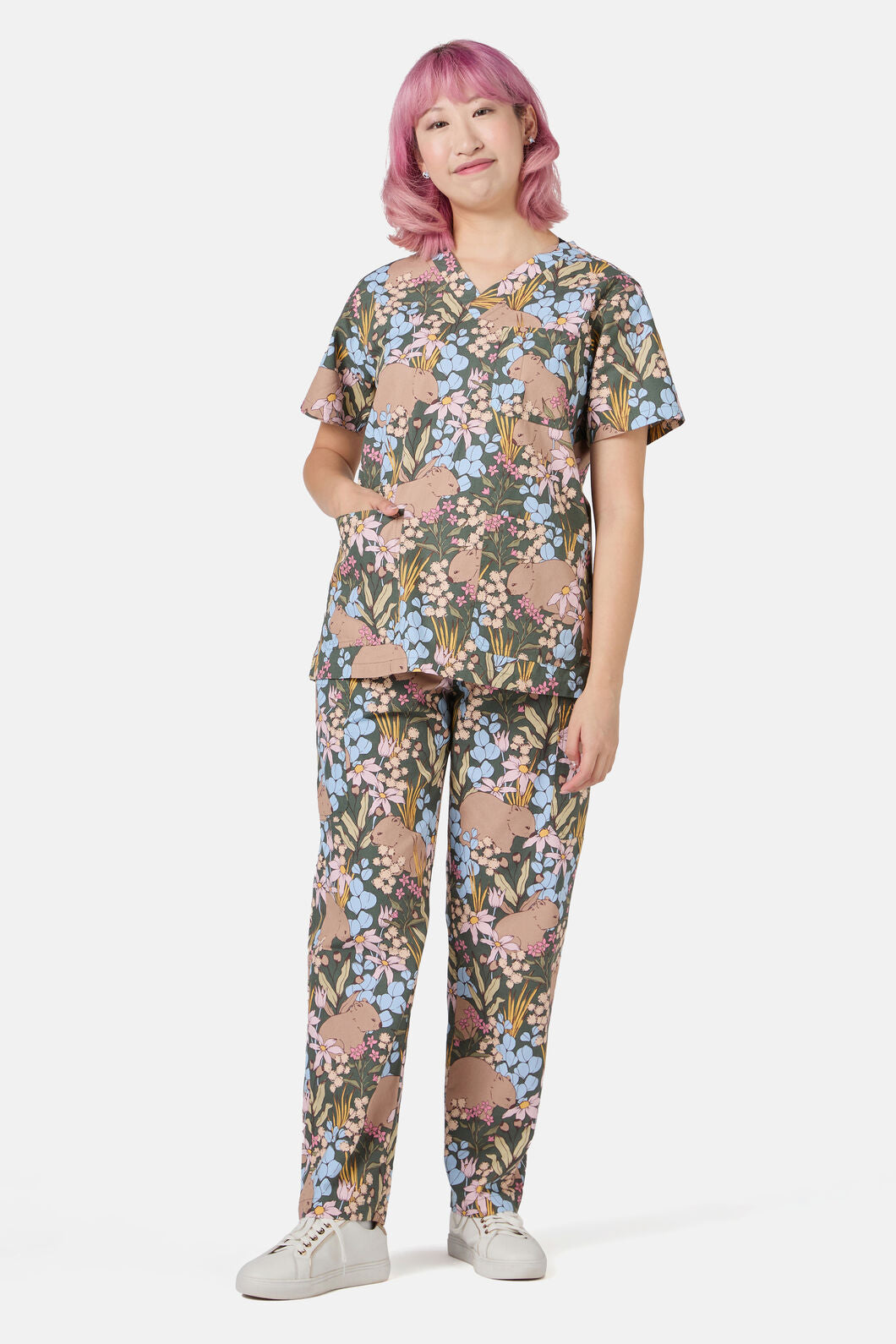 Princess Highway - Wombat Scrub Set - green