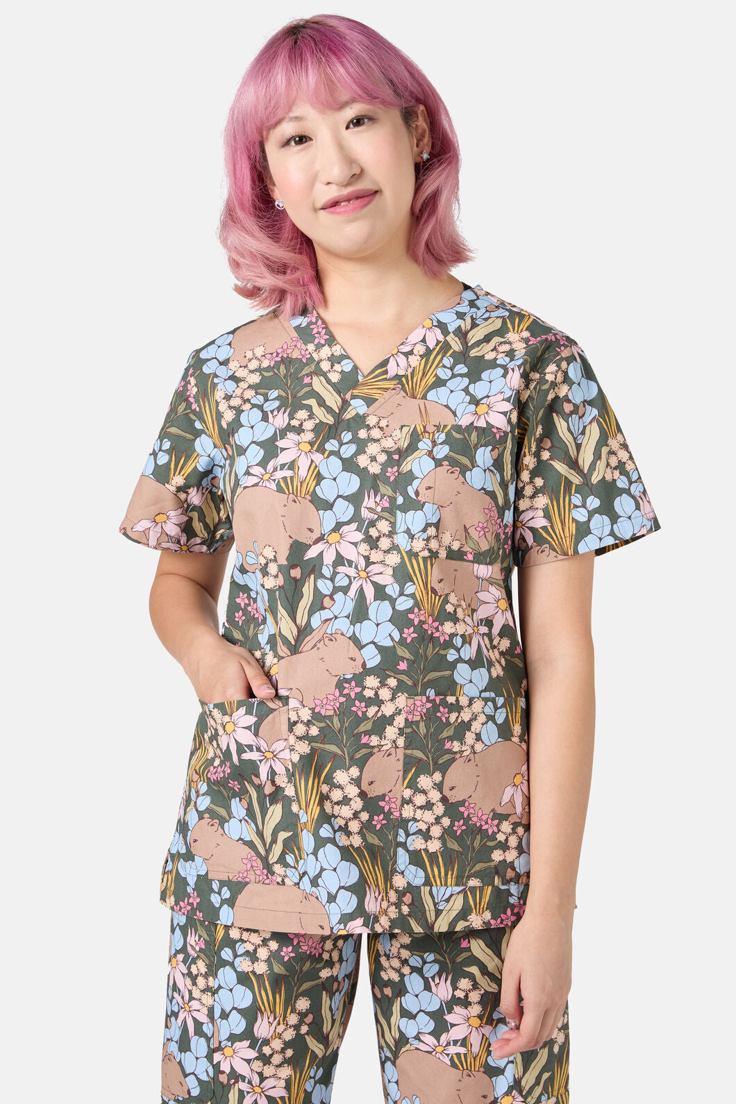 Princess Highway - Wombat Scrub Set - green