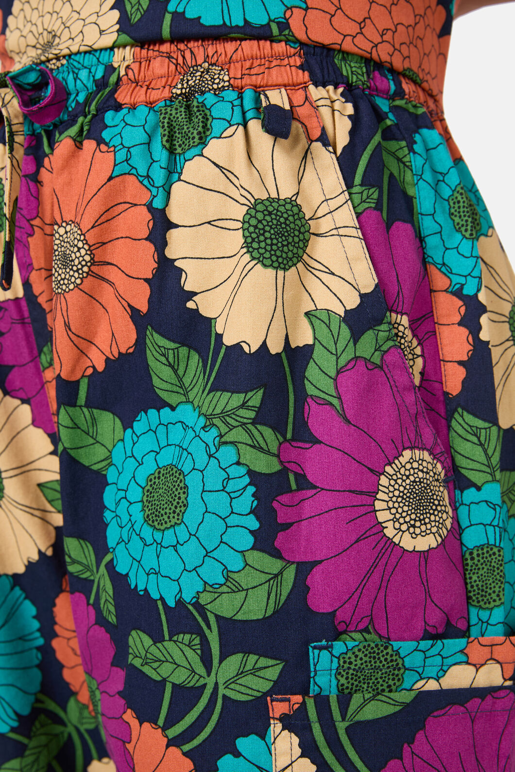 Princess Highway - Bonnie Floral Scrub Set - navy