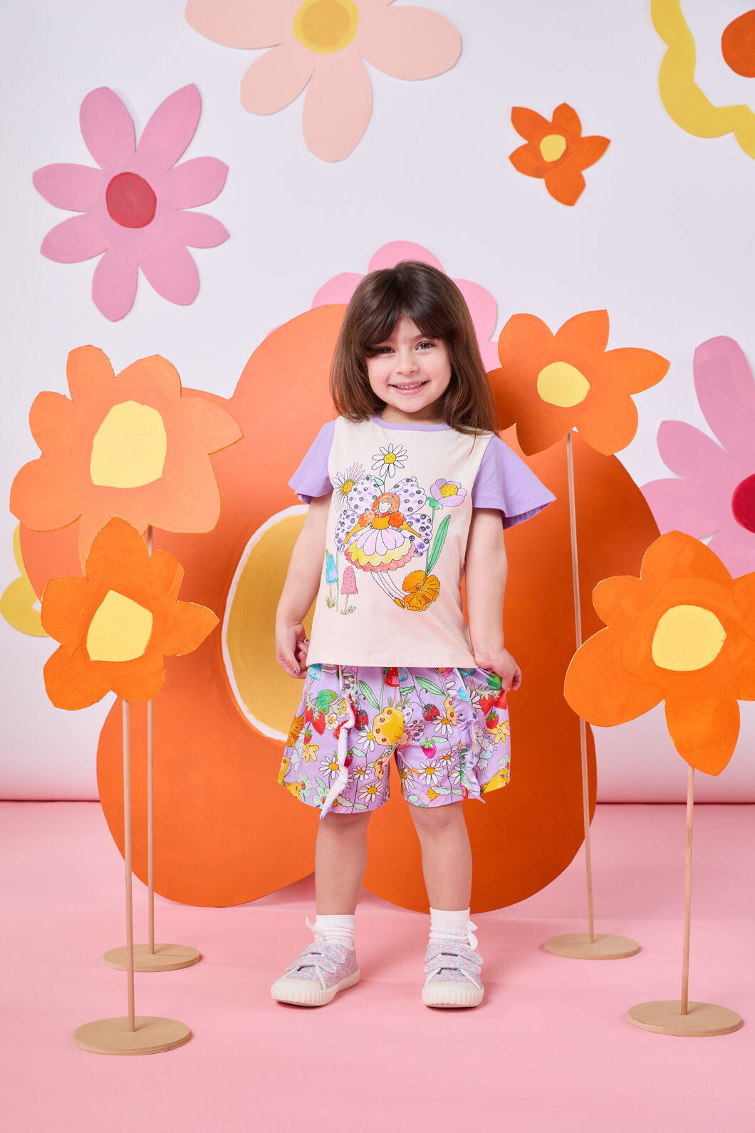 Princess Highway Kids - Fairies Kids Frill Shorts - lilac
