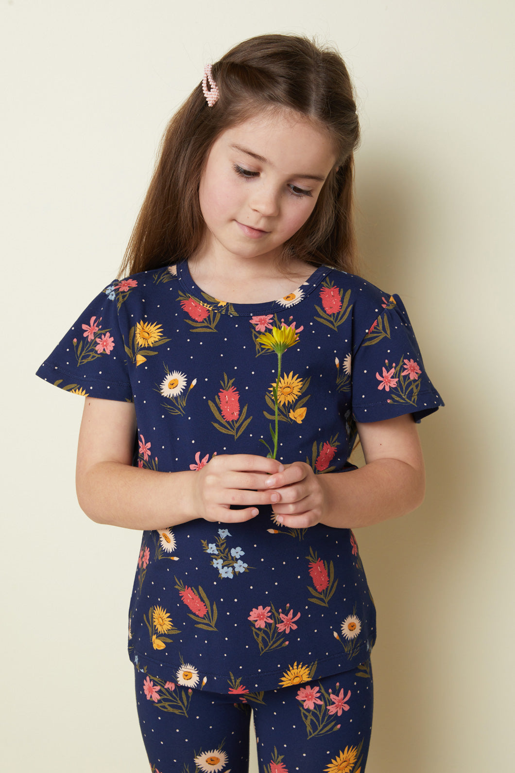 Princess Highway Kids - Mia Jersey Kids Tee - navy