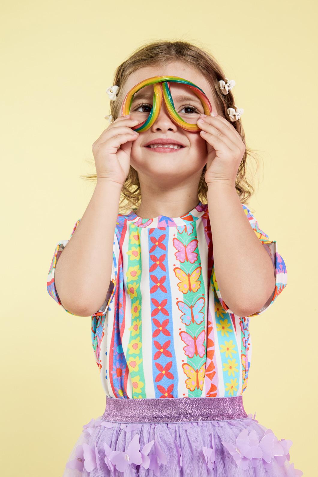 Princess Highway Kids - Daisy Stripe Kids SS Tee - multi