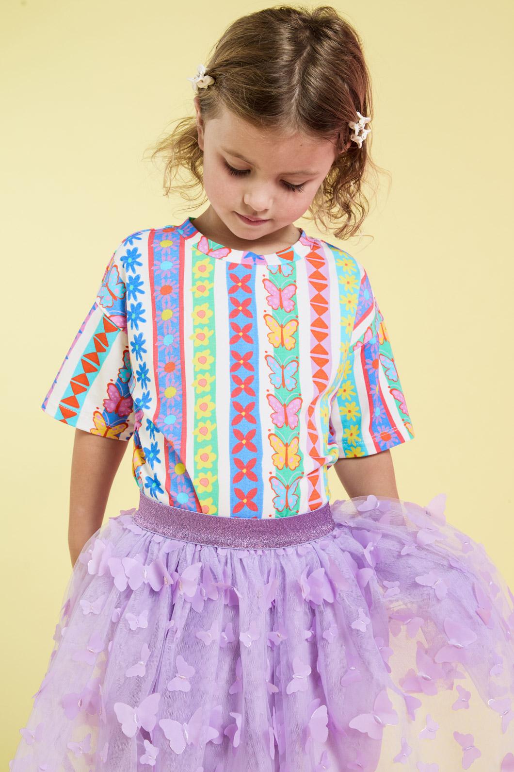 Princess Highway Kids - Daisy Stripe Kids SS Tee - multi