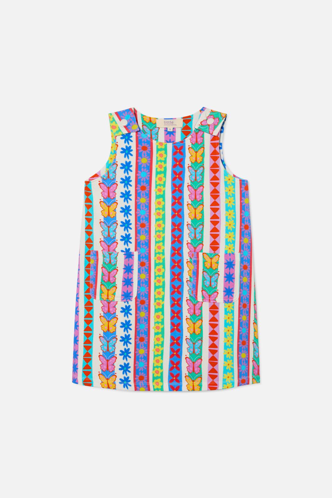 Princess Highway Kids - Daisy Stripe Kids Dress - multi
