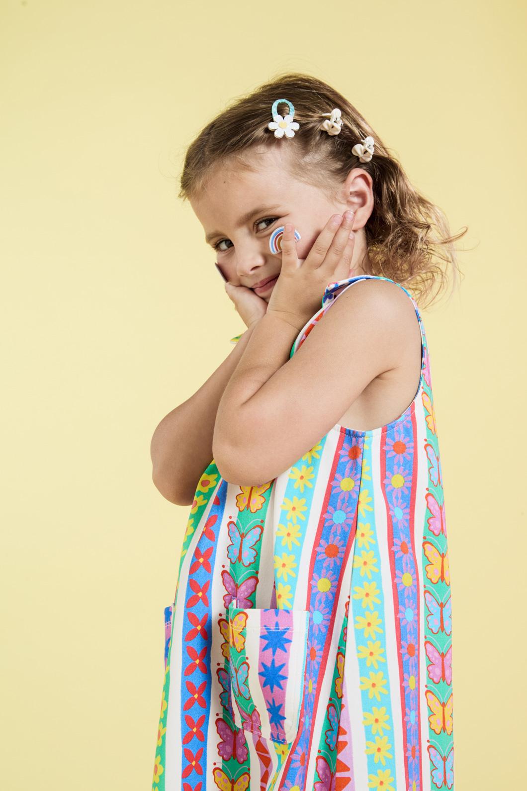 Princess Highway Kids - Daisy Stripe Kids Dress - multi