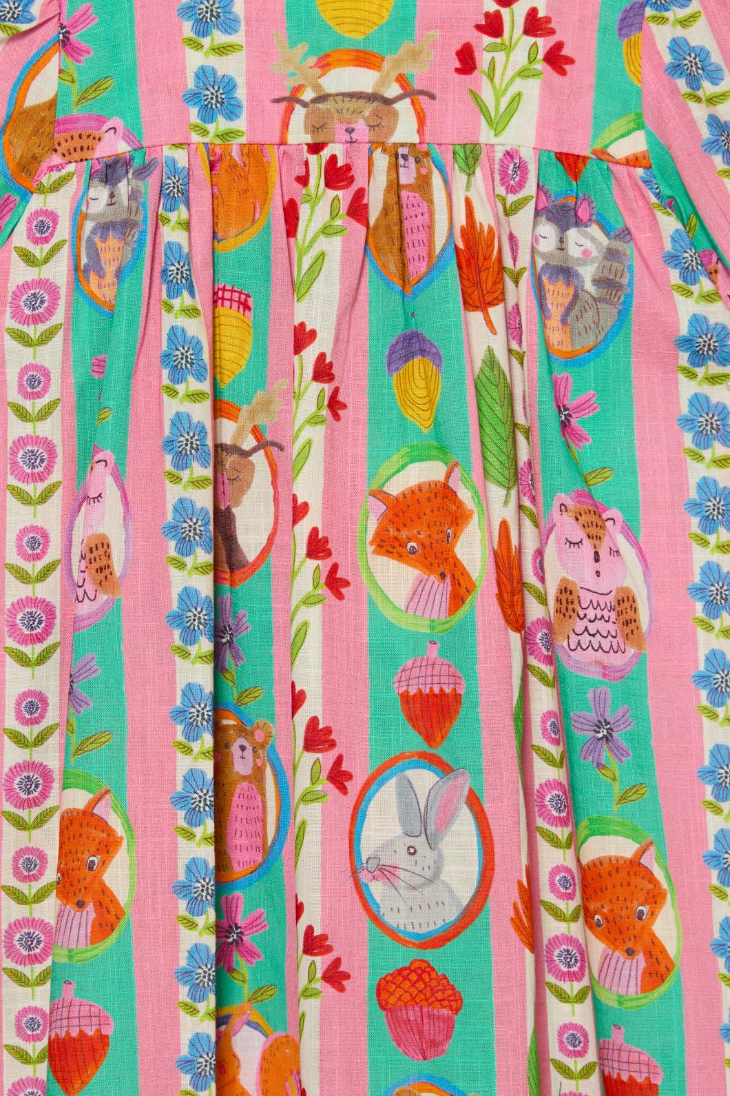 Princess Highway Kids - Woodland Stripe Kids Dress - multi