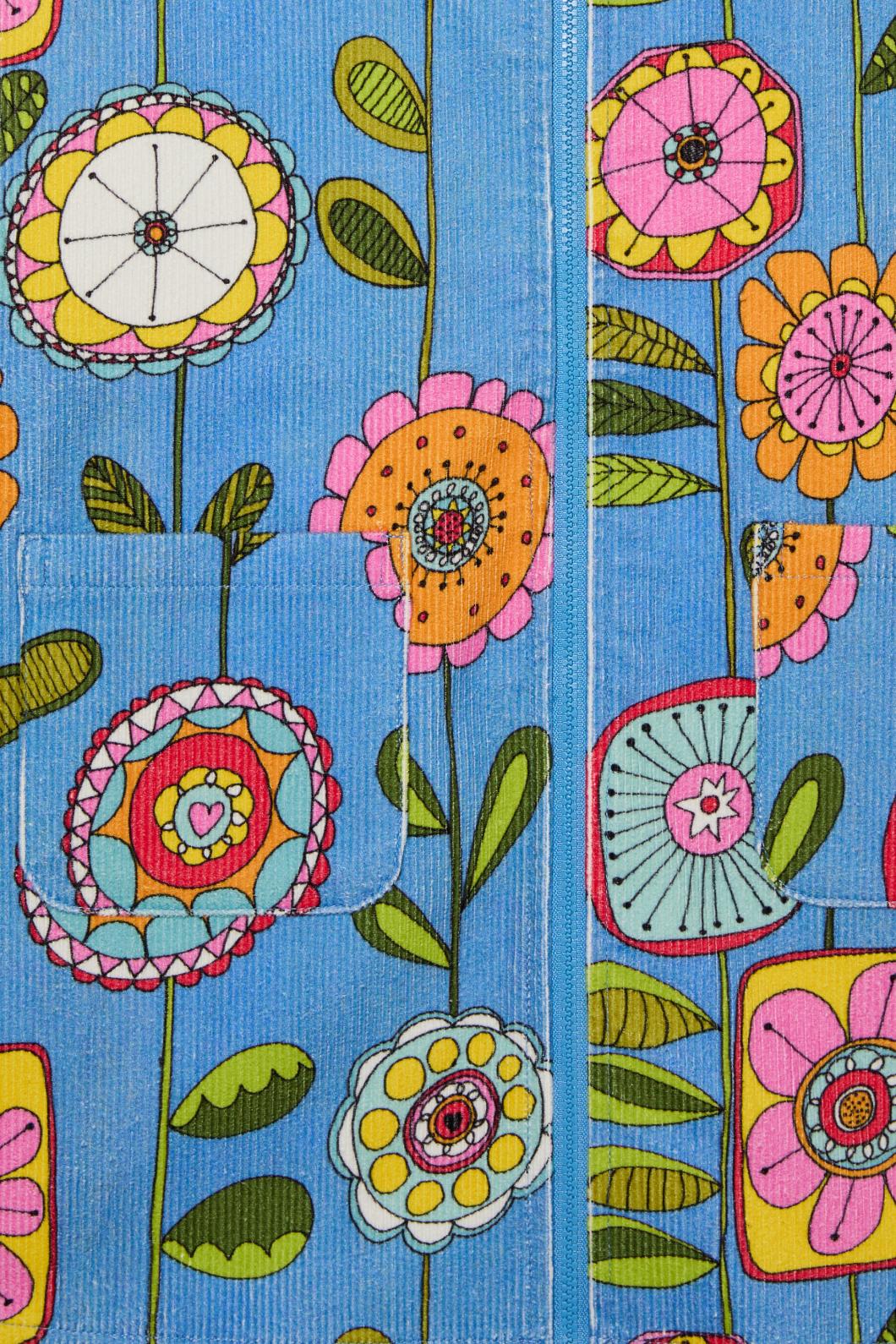 Princess Highway Kids - Wallpaper Kids Pinafore - blue