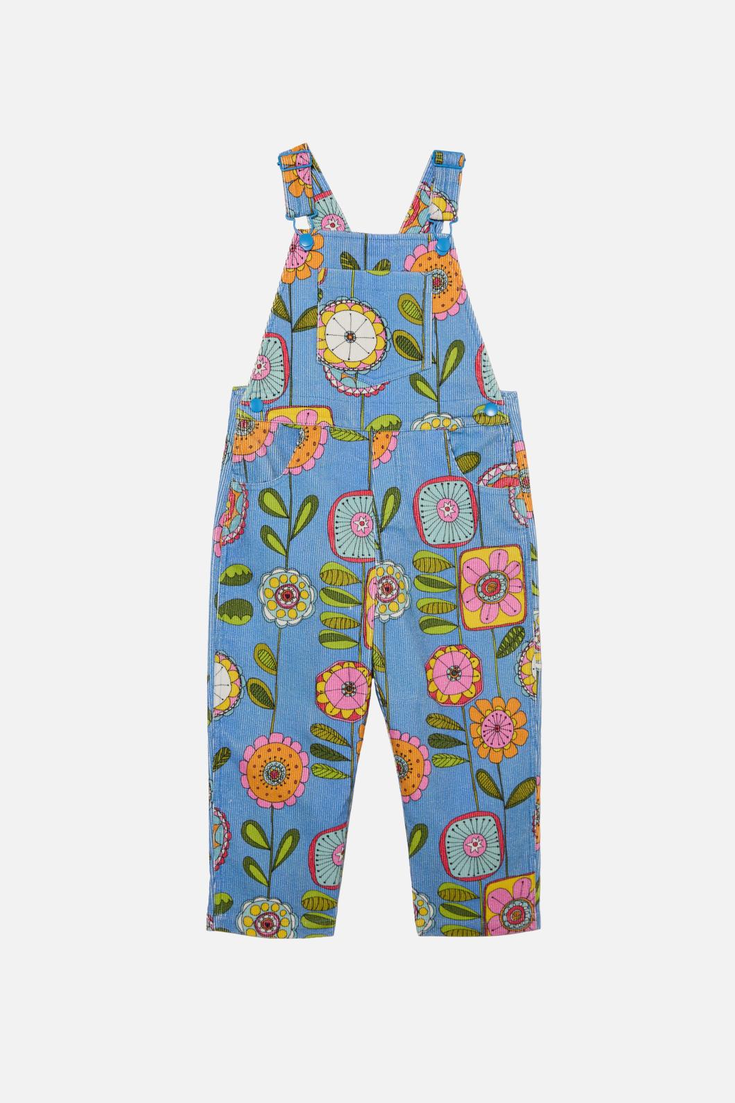 Princess Highway Kids - Wallpaper Kids Overalls - blue
