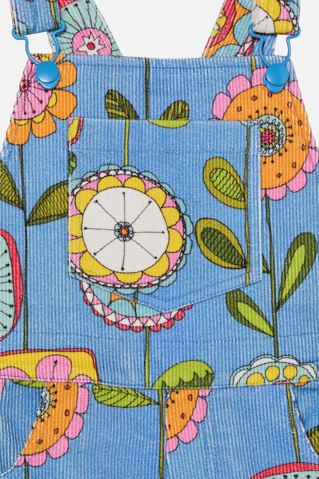 Princess Highway Kids - Wallpaper Kids Overalls - blue