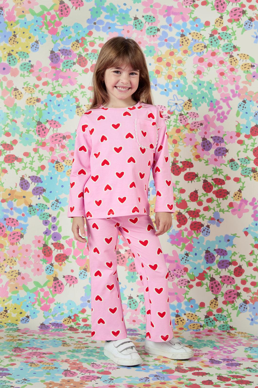 Princess Highway Kids - Hearts Kids Legging - pink