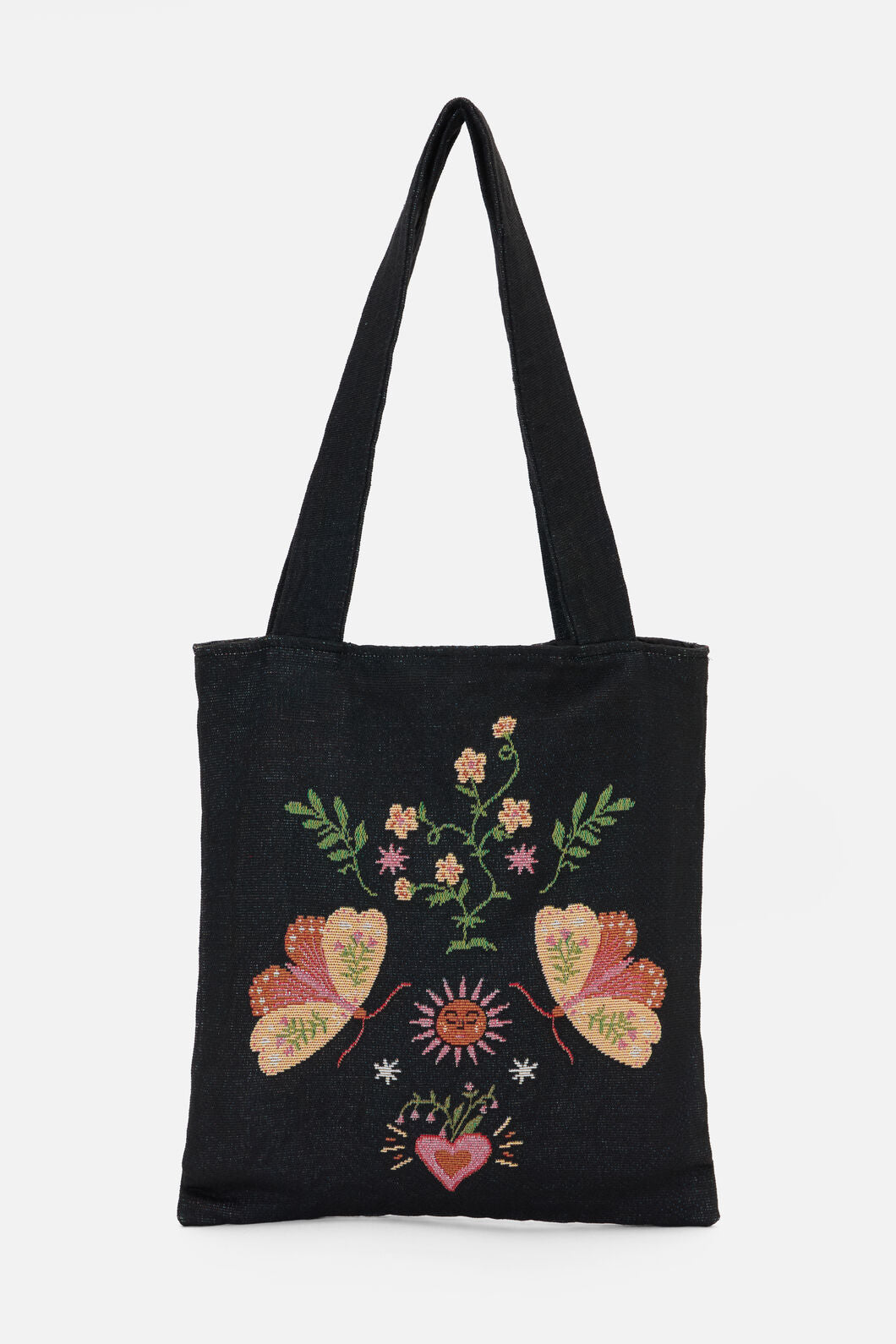 Princess Highway - Folk Art Tote - black