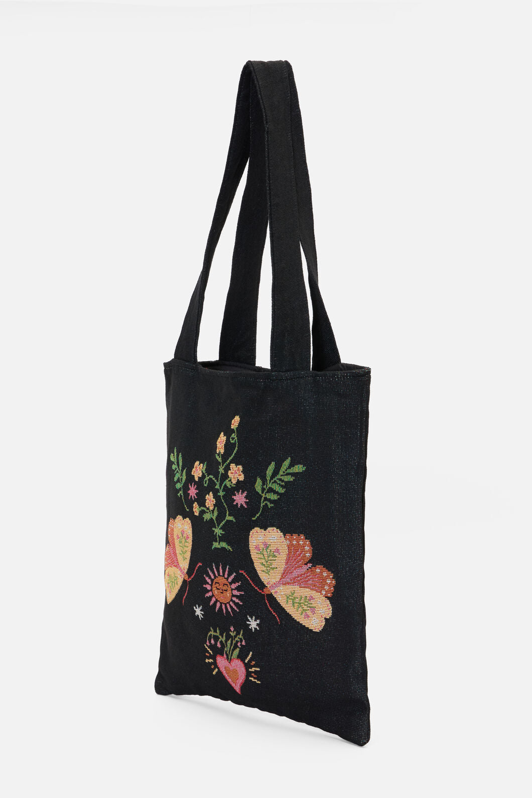 Princess Highway - Folk Art Tote - black