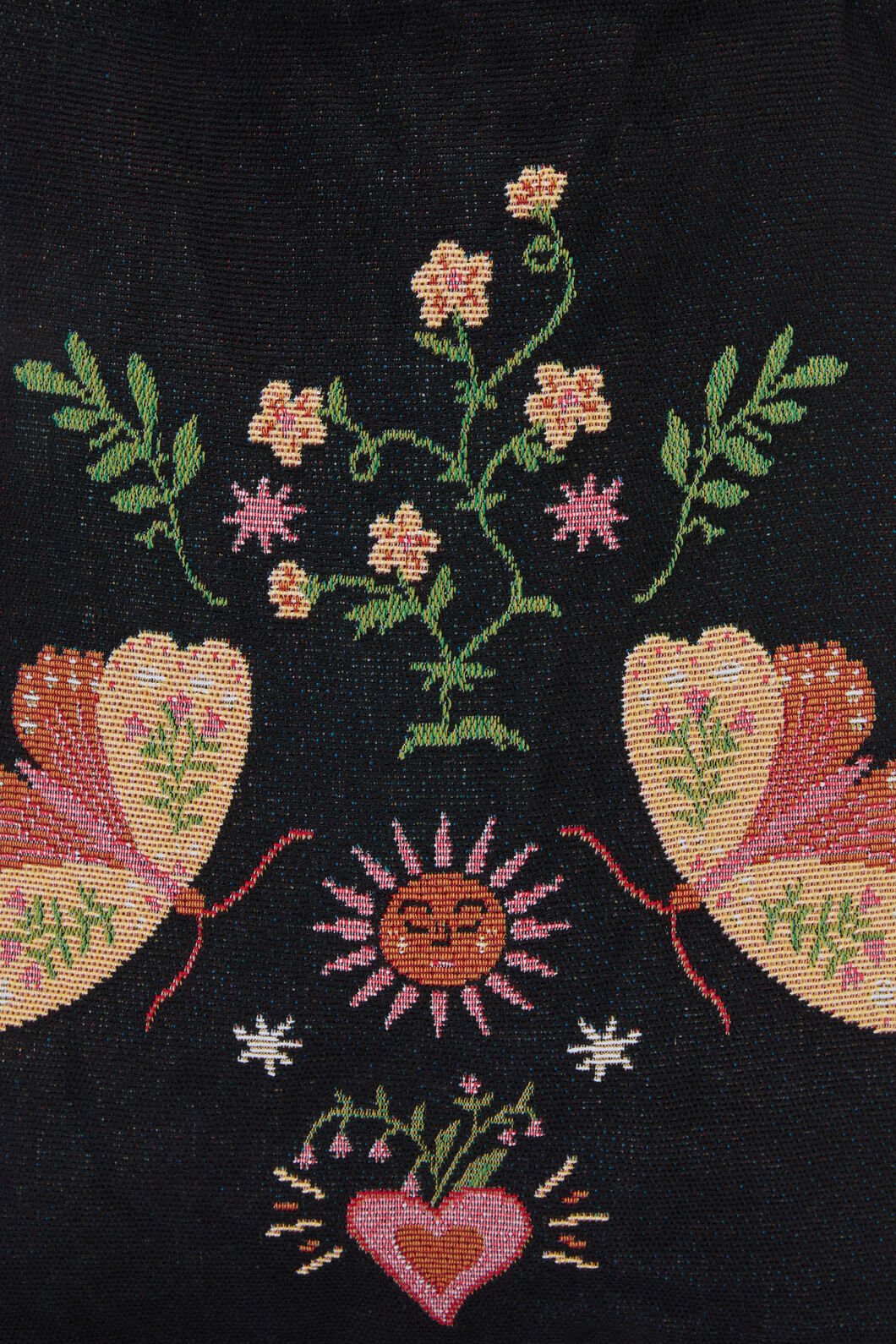 Princess Highway - Folk Art Tote - black