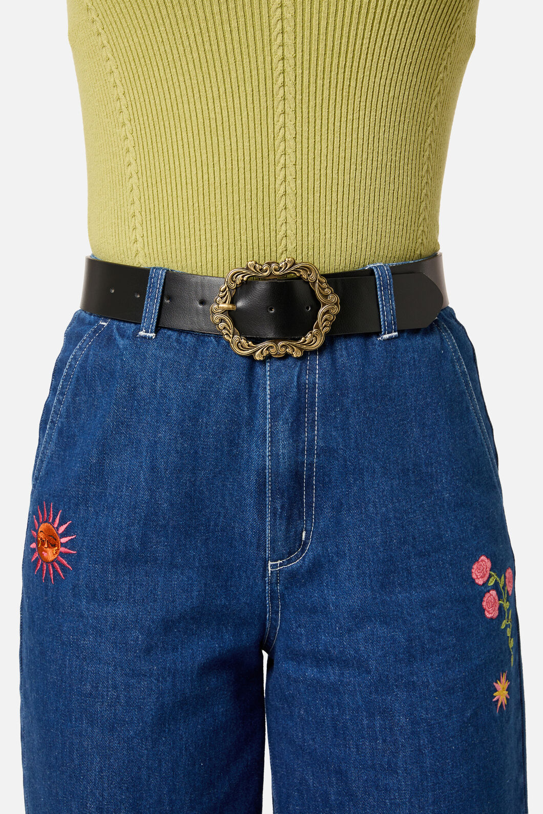 Princess Highway - Fancy Buckle Belt - black
