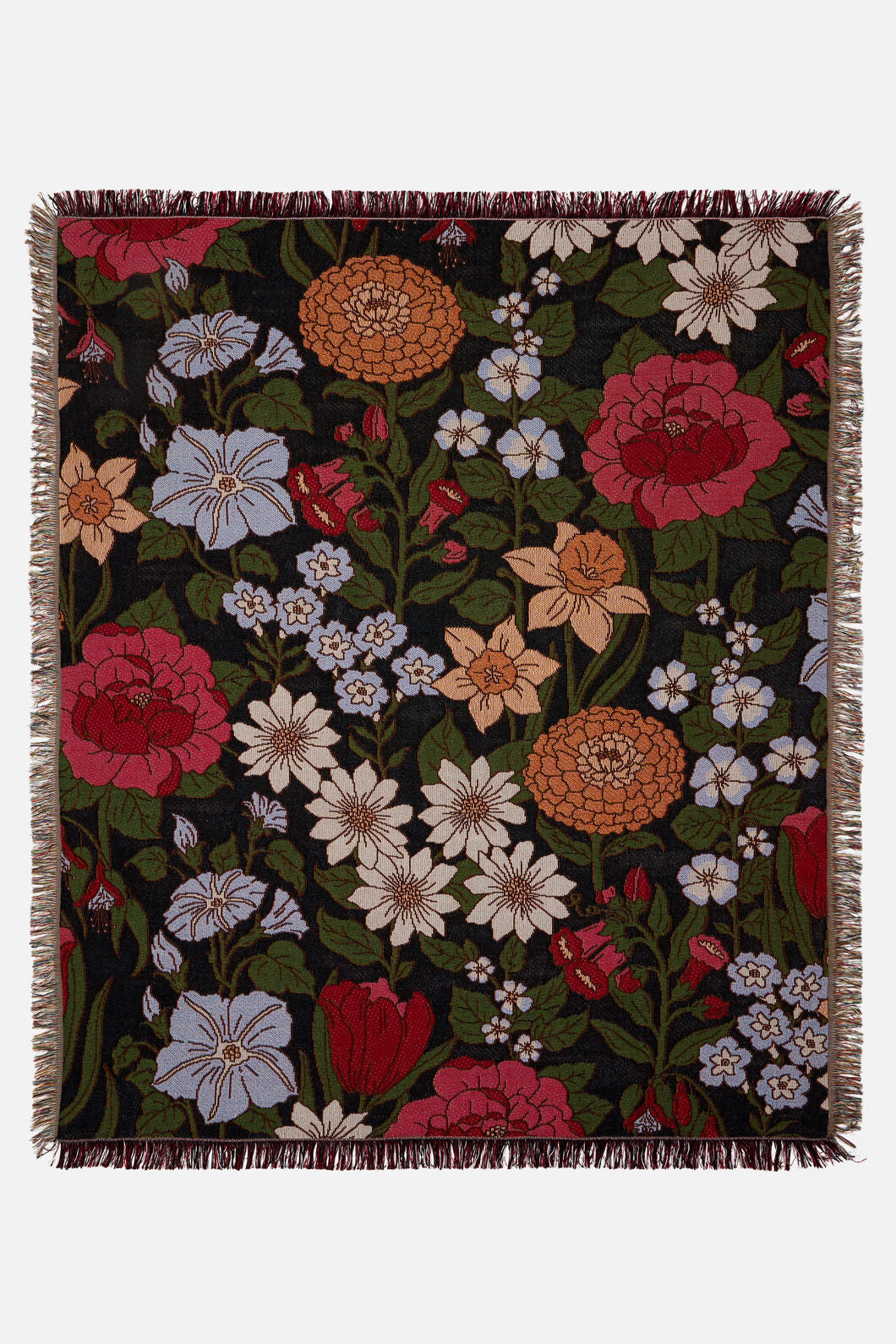 Princess Highway - Floral Fields Throw - black
