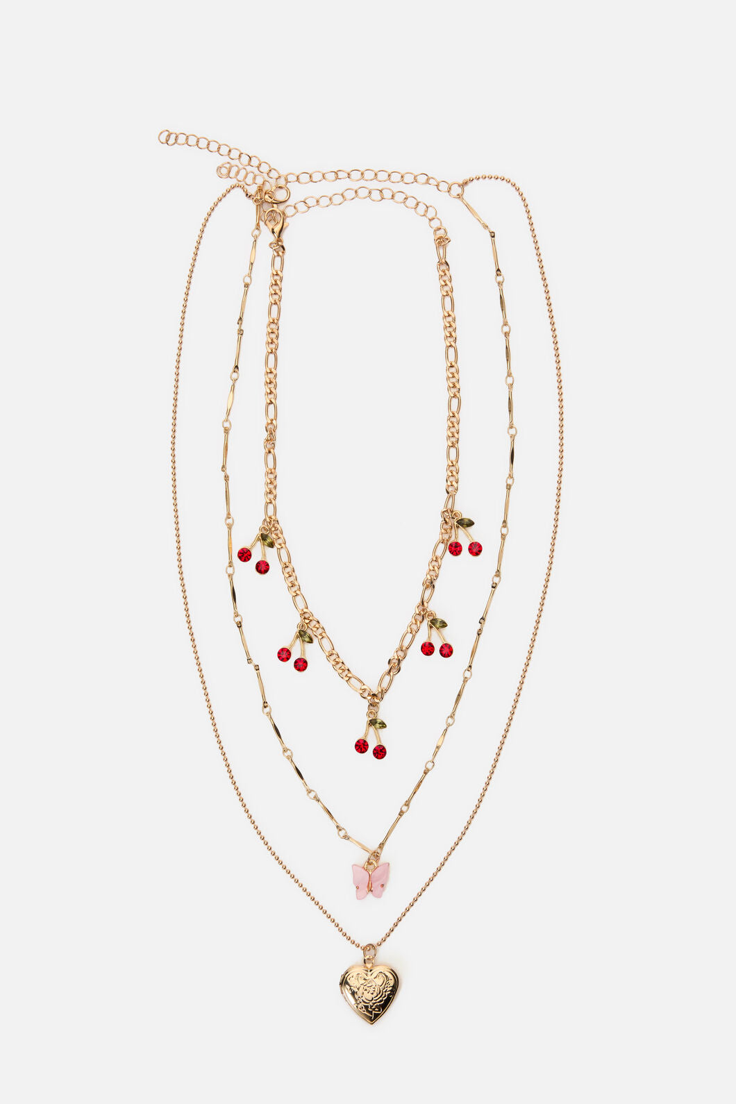 Princess Highway - Sweet Necklace Set - gold