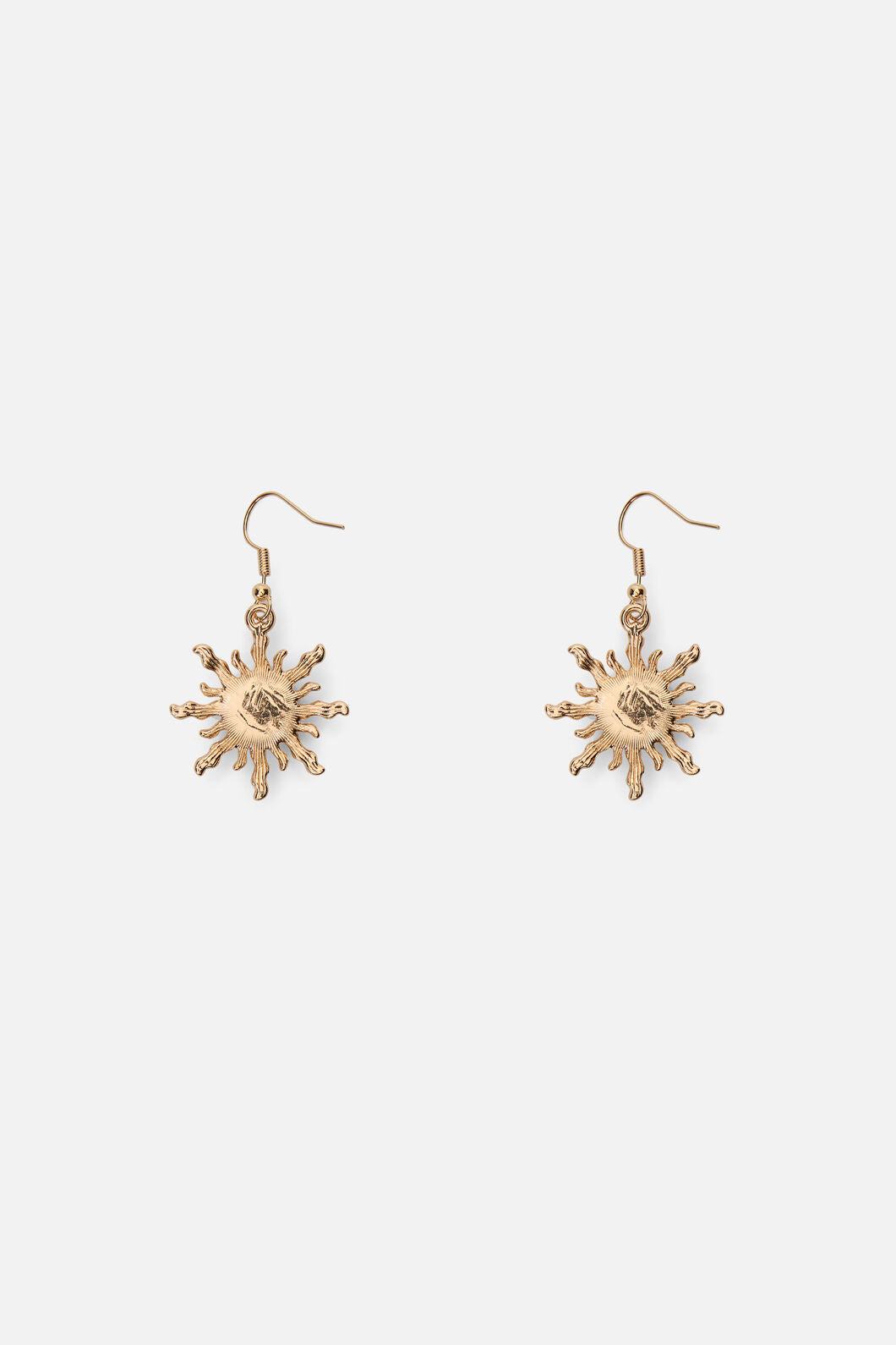 Princess Highway - Soft Pink Sun Earrings - gold