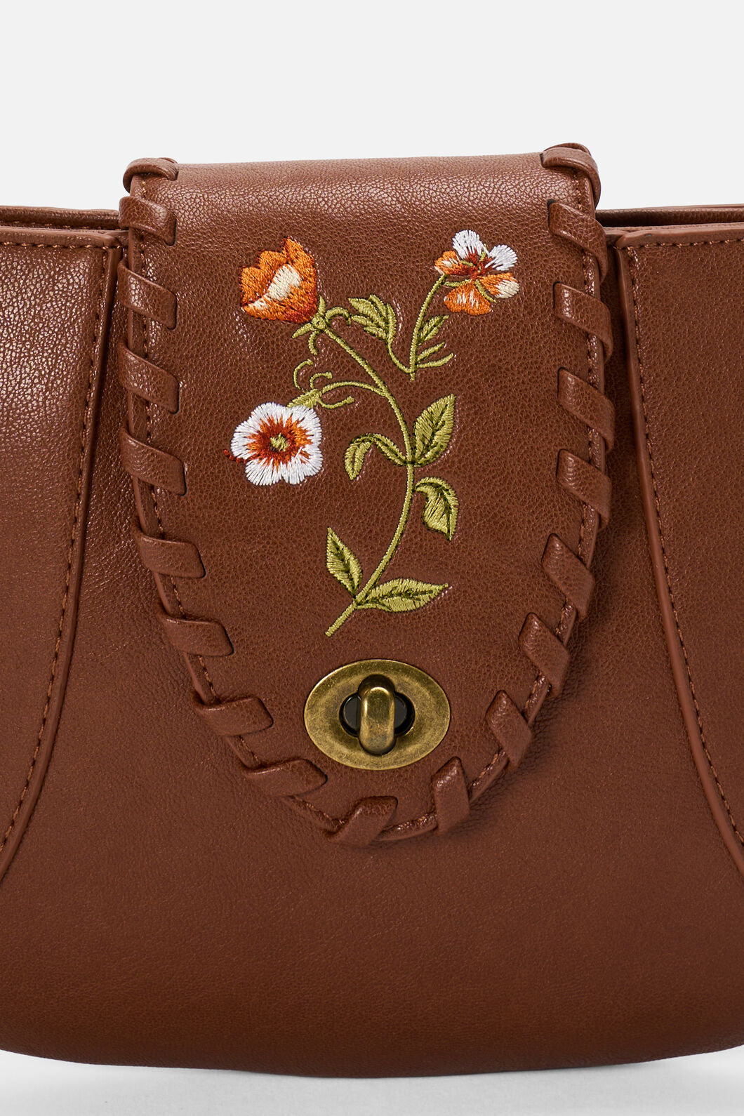 Princess Highway - Embroidered Bag - tan