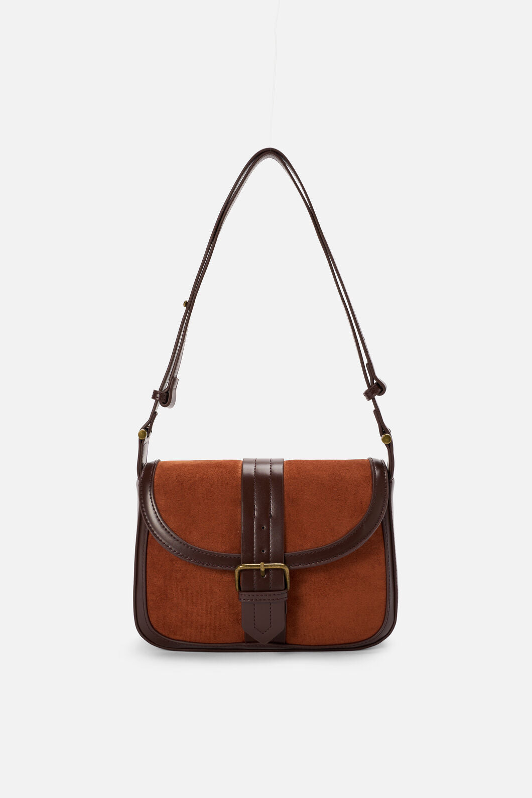 Princess Highway - Suede Look Vintage Bag - chocolate