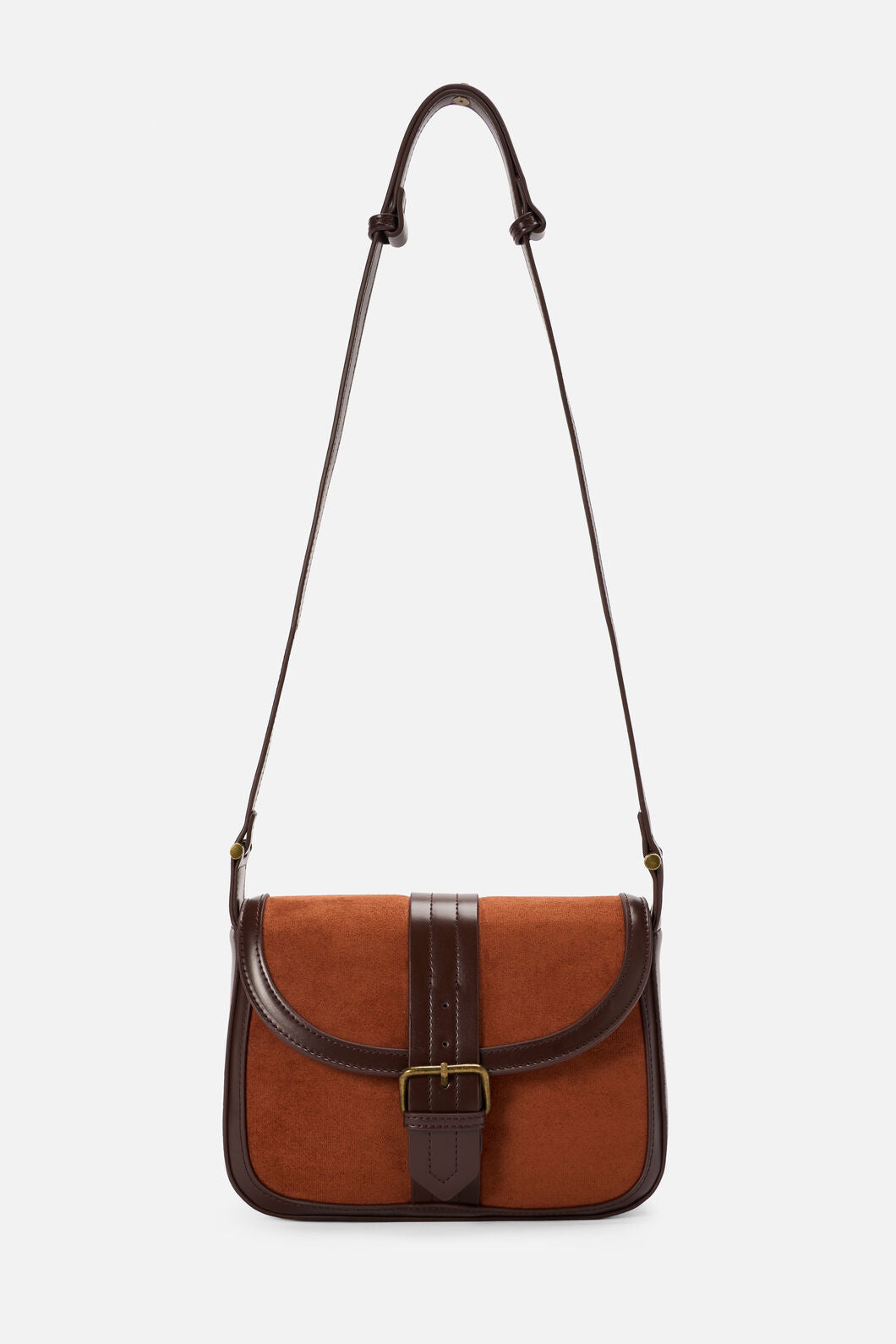 Princess Highway - Suede Look Vintage Bag - chocolate