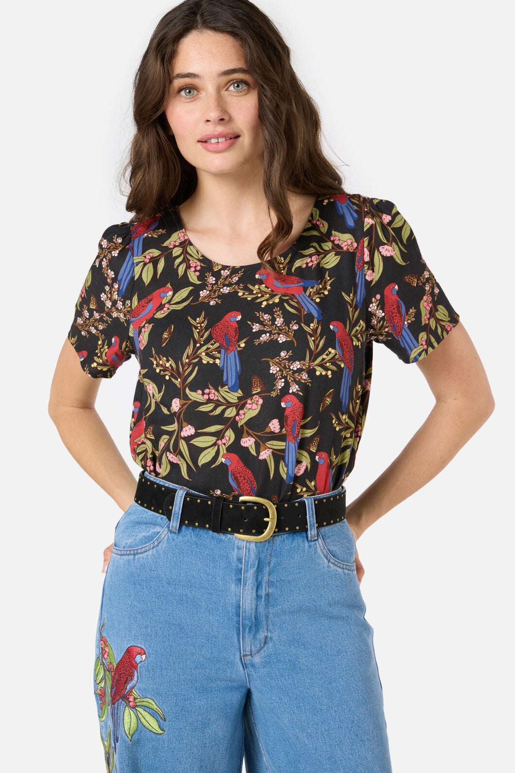 Princess Highway - Stud Belt - black