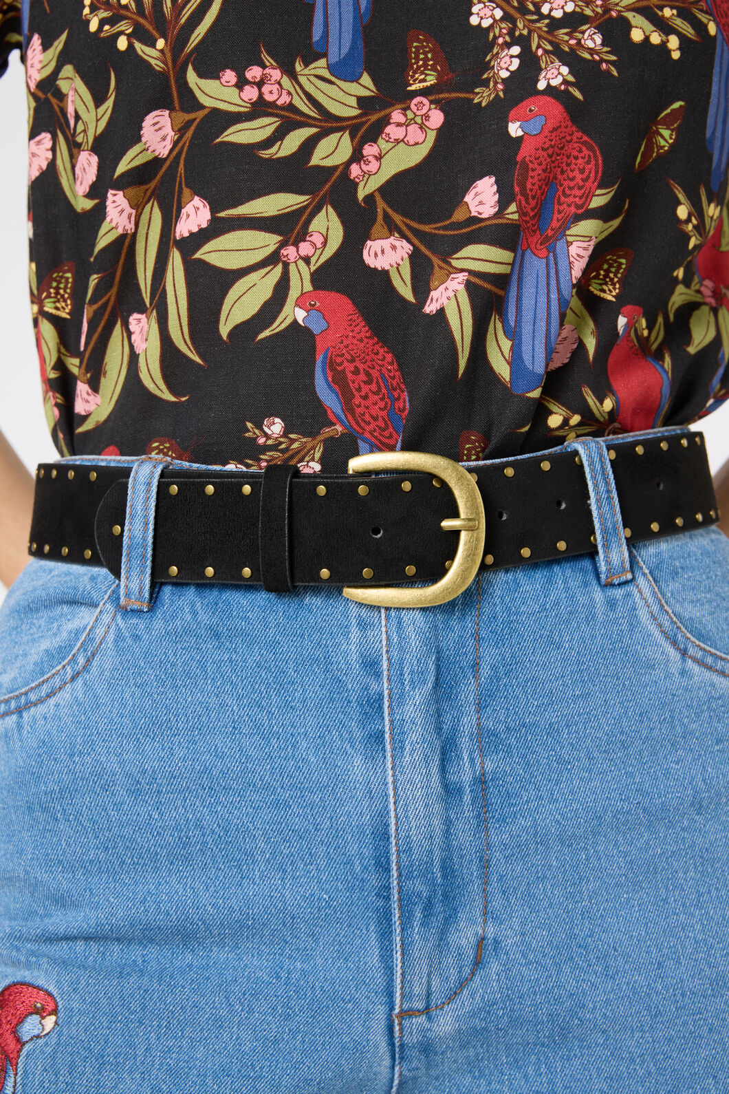 Princess Highway - Stud Belt - black