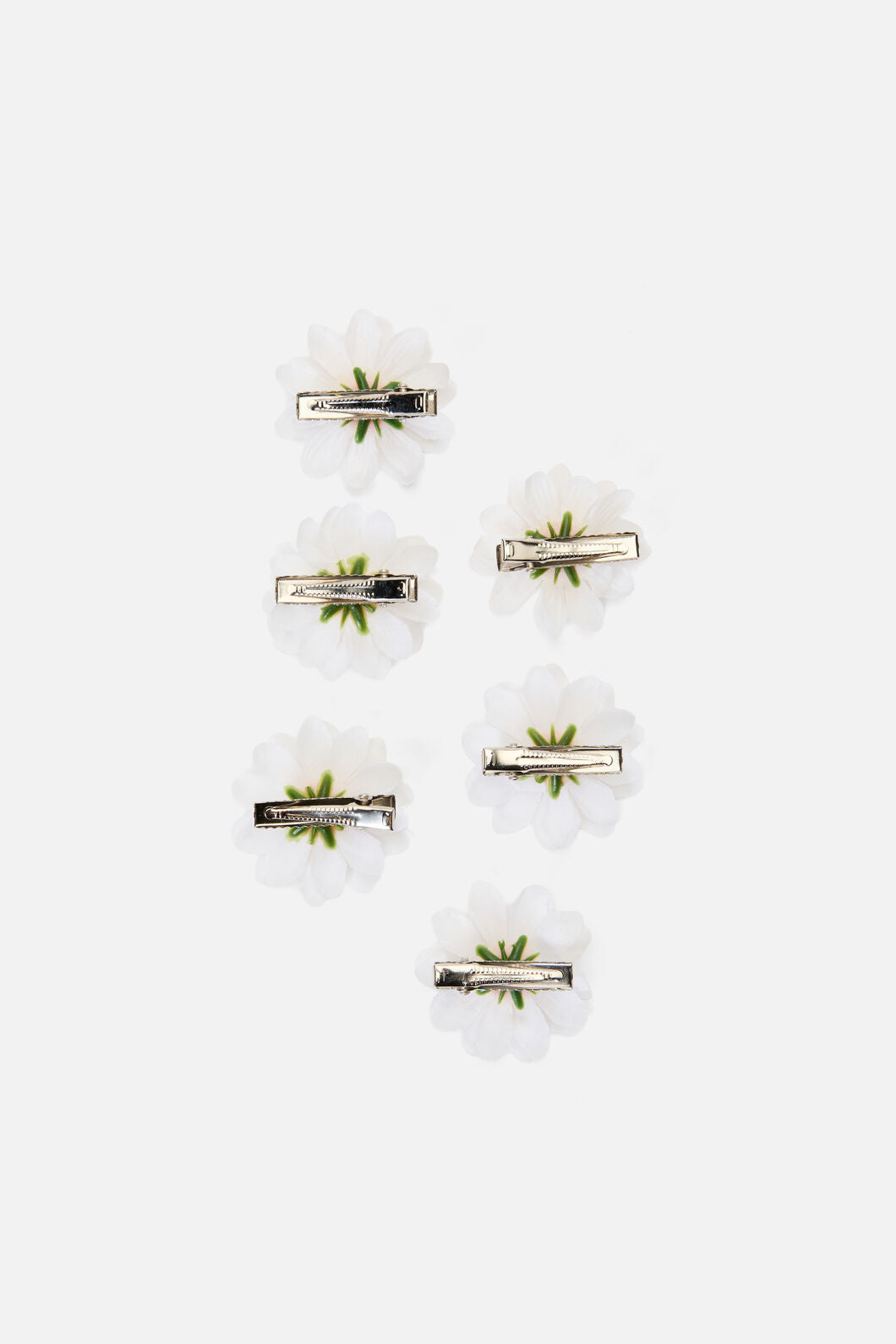 Princess Highway - Flower Hair Clips Set of 6 - white