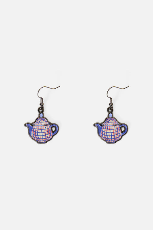 Princess Highway - Afternoon Teapot Earrings - blue
