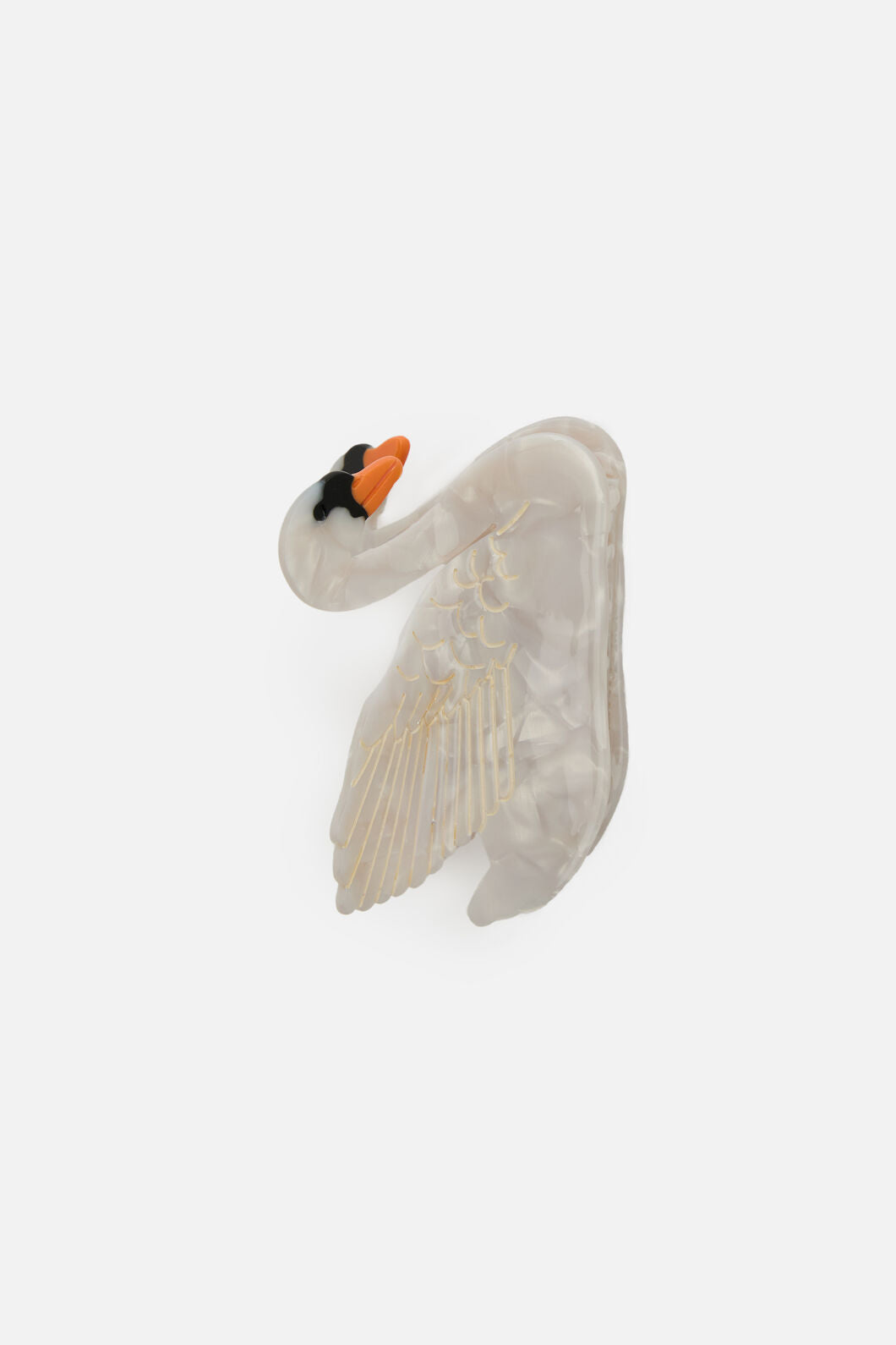 Princess Highway - White Swan Claw Clip - white