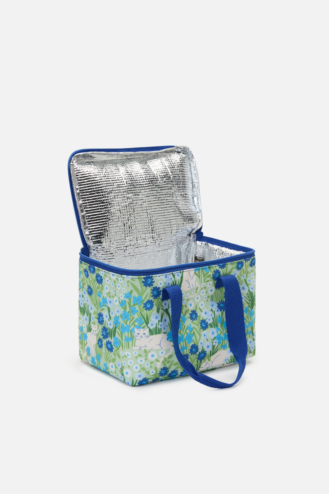 Princess Highway - Cat & Flora Lunch Bag - blue