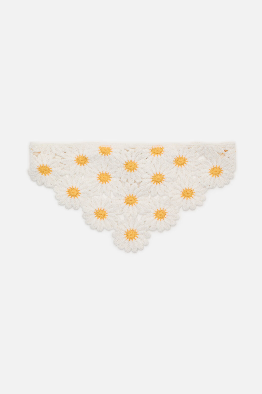 Princess Highway - Daisy Crochet Head Scarf - white