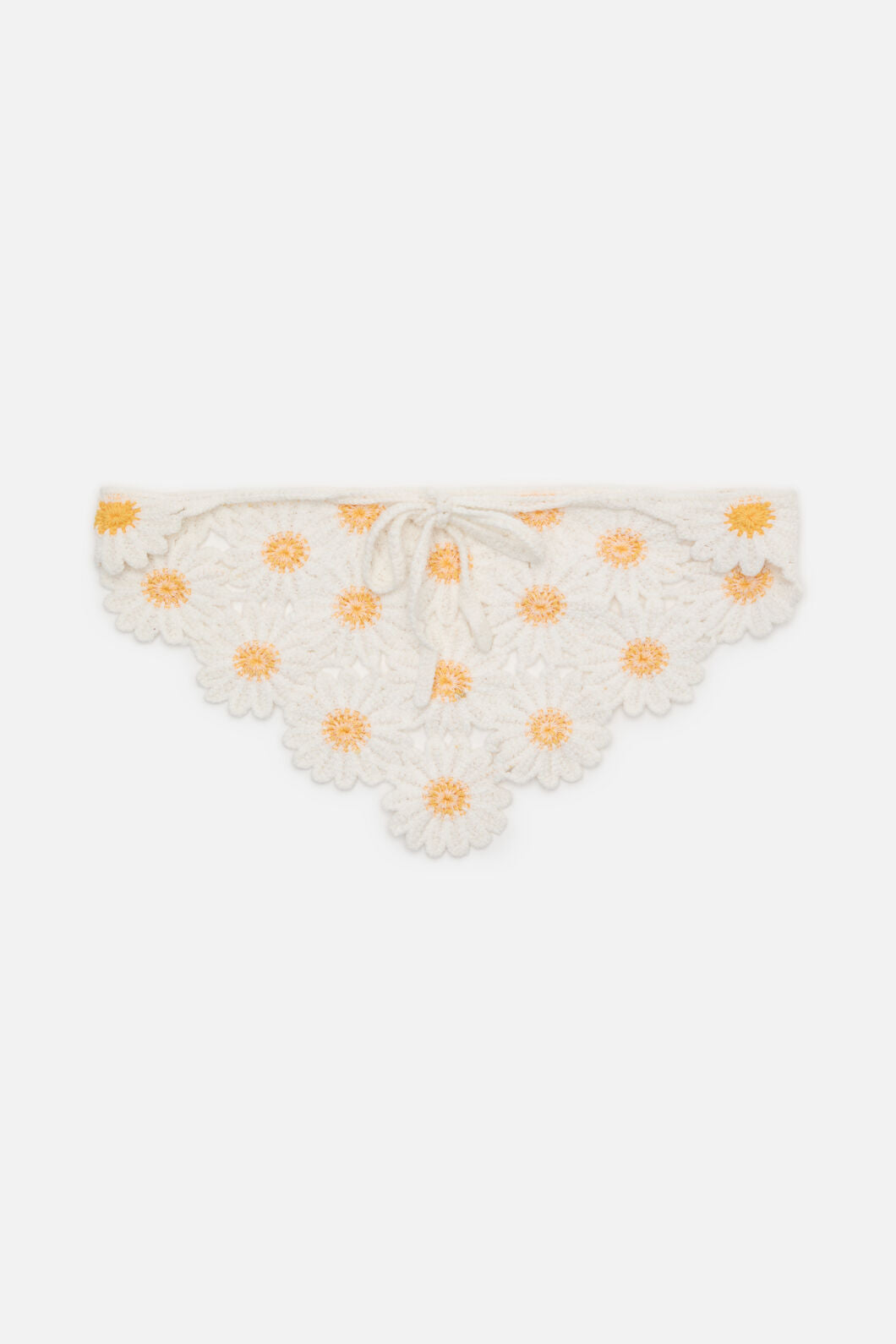 Princess Highway - Daisy Crochet Head Scarf - white