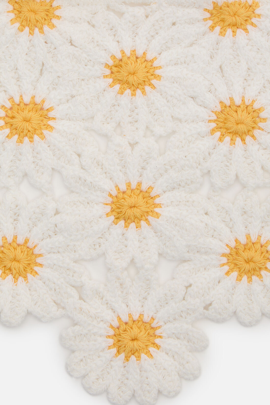 Princess Highway - Daisy Crochet Head Scarf - white