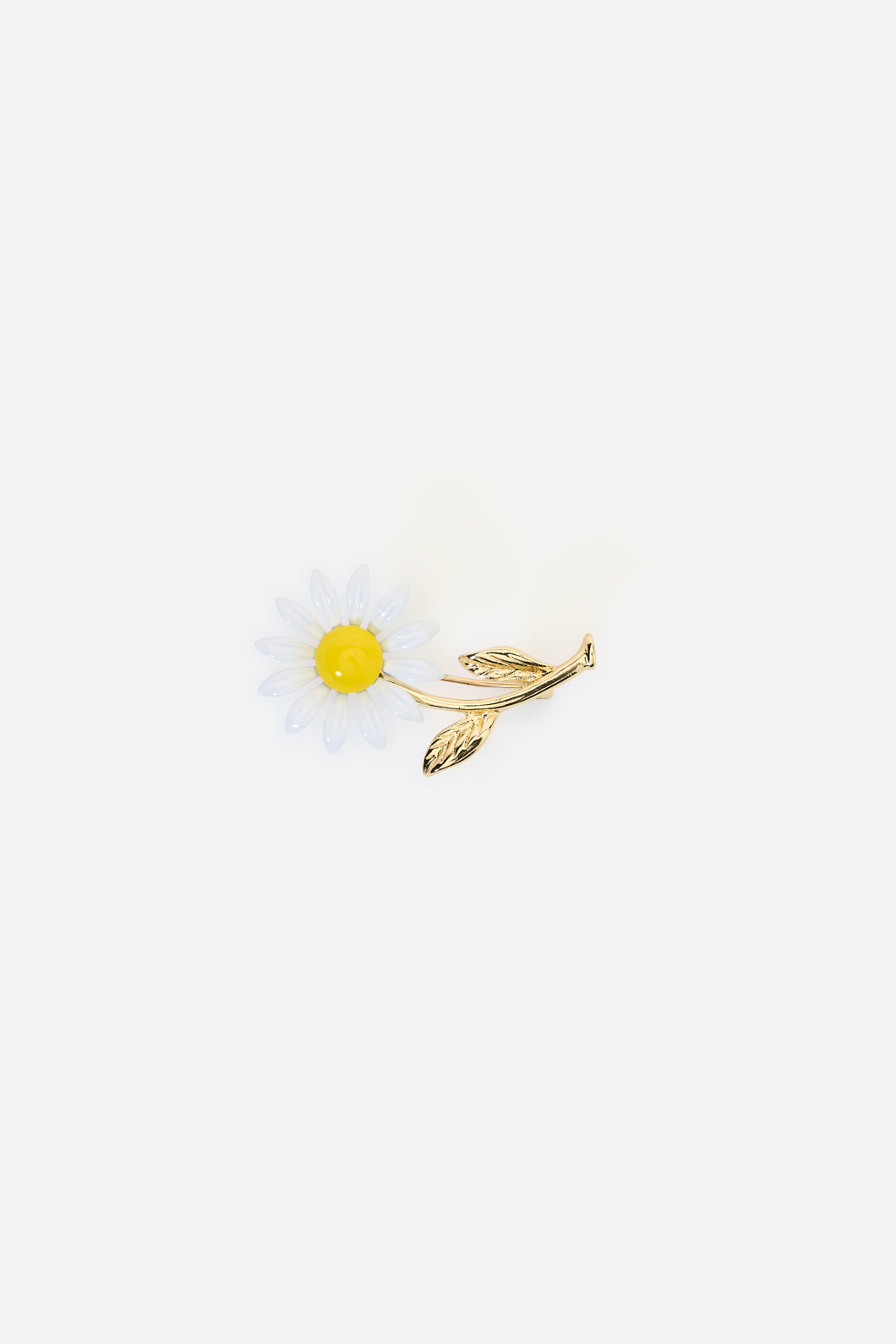 Princess Highway - Daisy Metal Brooch - white