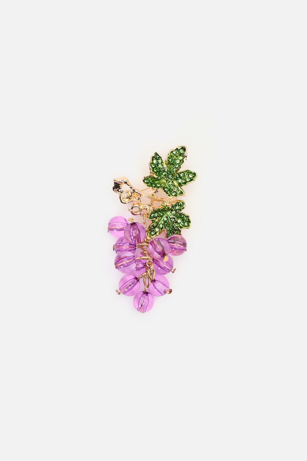 Princess Highway - Grape Brooch - purple