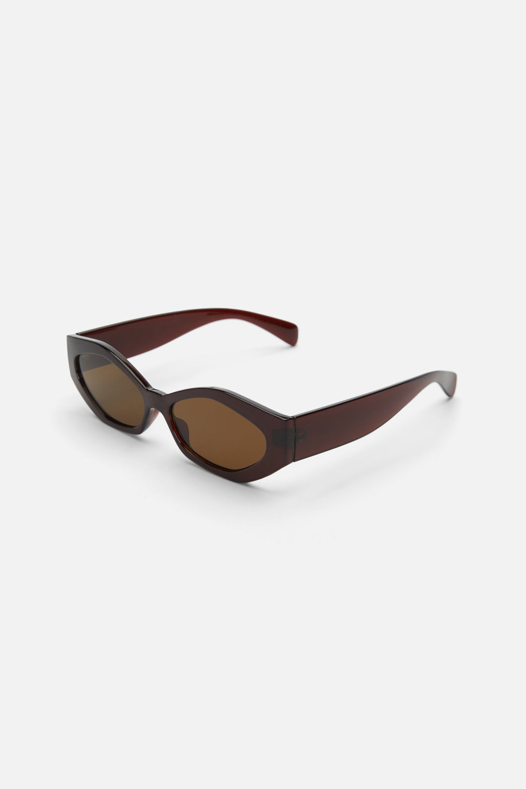 Princess Highway - Edgy Small Cat Sunglasses - chocolate
