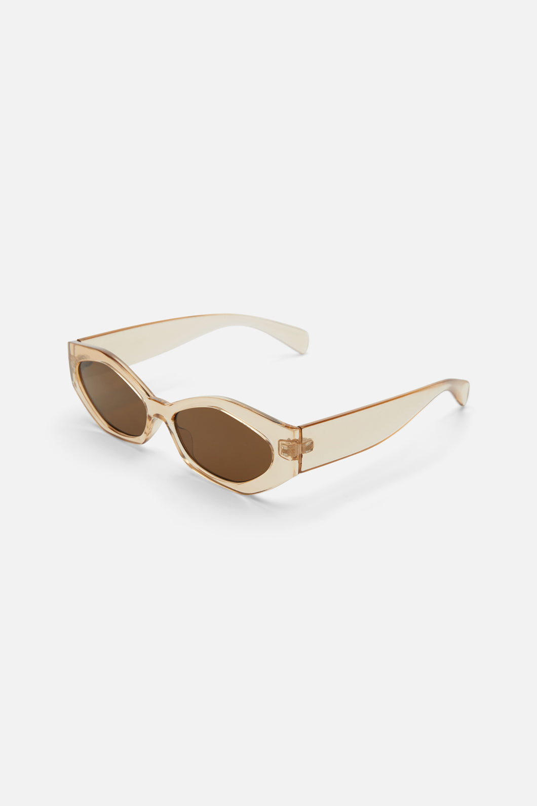Princess Highway - Edgy Small Cat Sunglasses - champagne