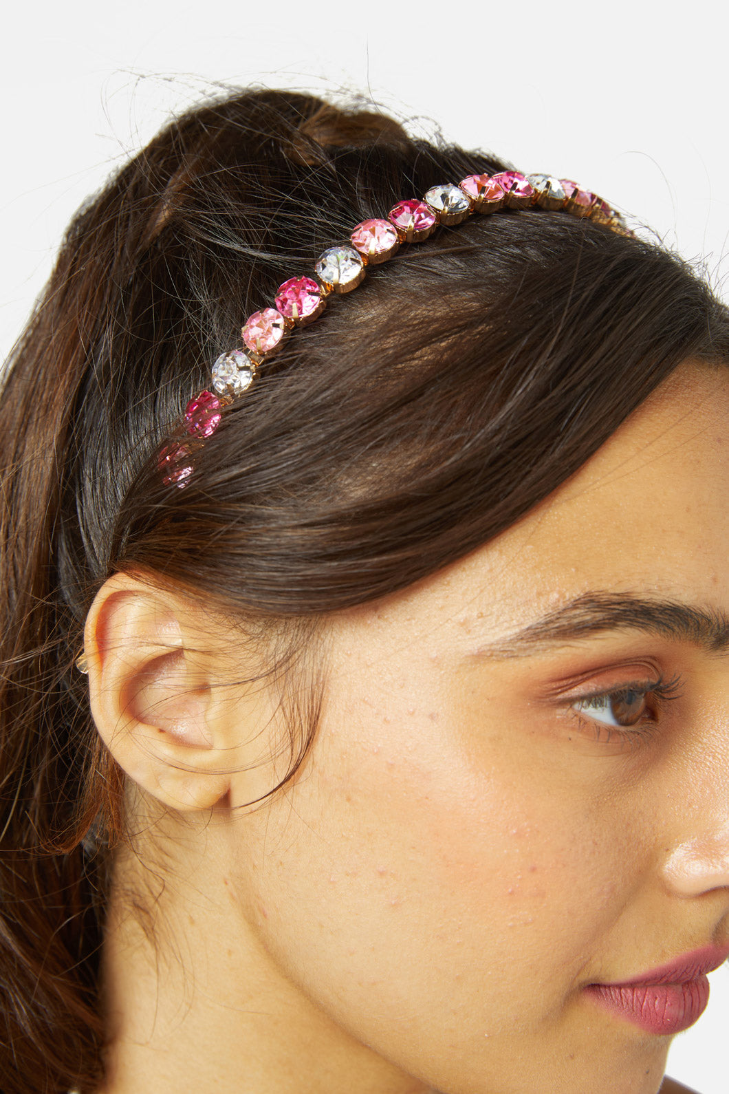 Princess Highway - Rhinestone Headband - pink