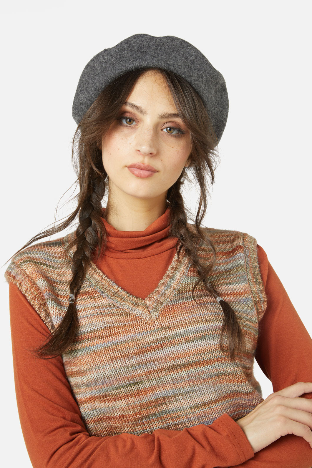 Princess Highway - Classic Wool Beret - grey