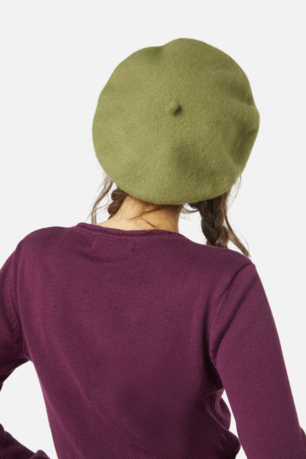 Princess Highway - Classic Wool Beret - olive