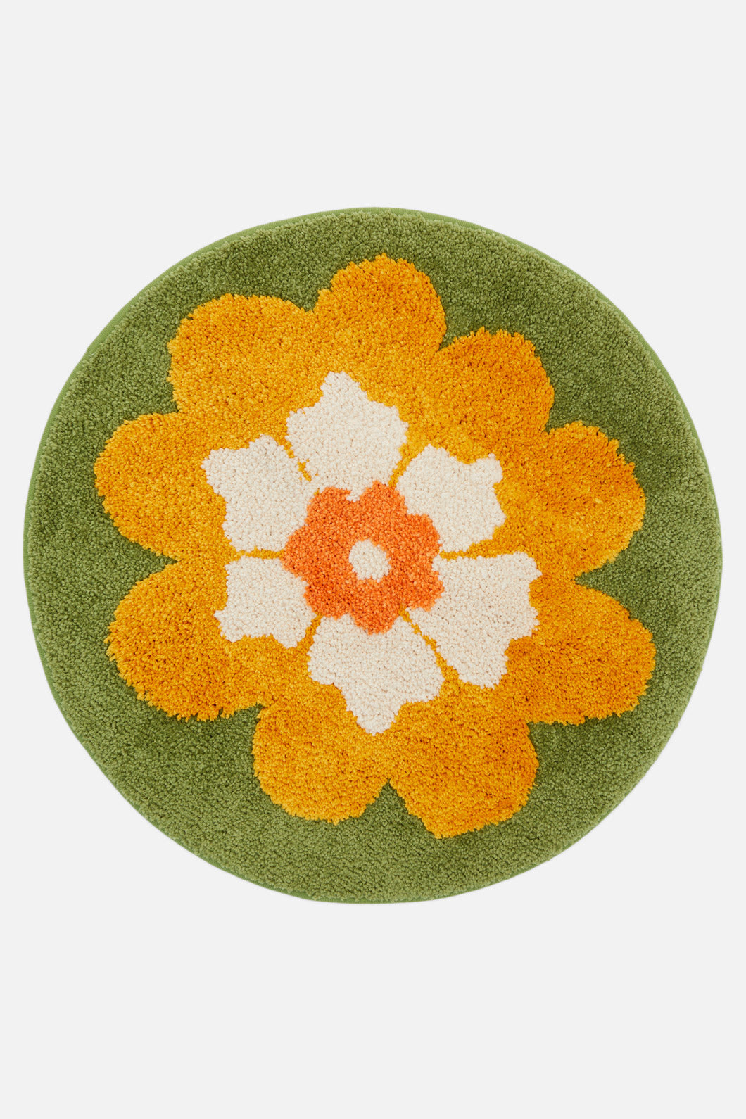 Princess Highway - Folk Floral Rug - olive