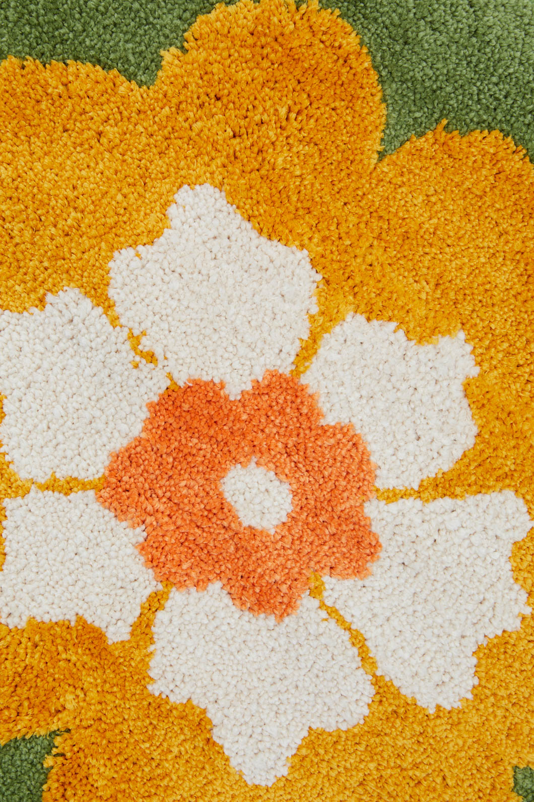 Princess Highway - Folk Floral Rug - olive
